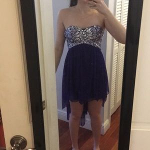 Purple prom dress